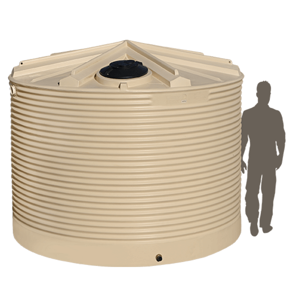 <p> <strong>13,500 Litre (3,000 Gallon) Corrugated Poly Water Tank</strong> </p>