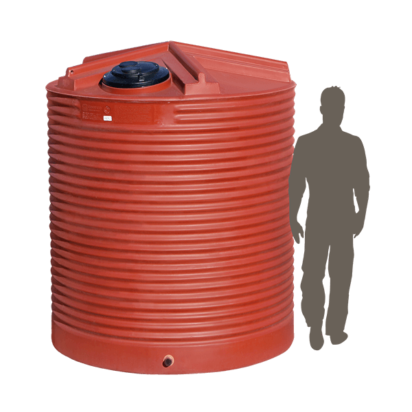 <p> <strong>4,500 Litre (1,000 Gallon) Corrugated Poly Water Tank</strong> </p>