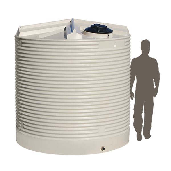 <p> <strong>9,000 Litre (2,000 Gallon) Corrugated Poly Water Tank</strong> </p>